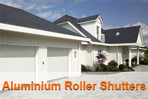 Aluminium roller shutter garage doors